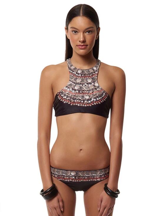 Mara Hoffman Other - NWT Mara Hoffman Swim Necklace RacerBack Top & Cheeky Bottom Bikini Set XS
